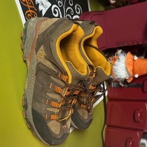 Merrell Kids' Brown and Yellow Sneakers